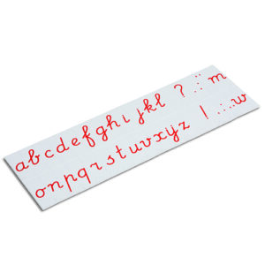 Printed Alphabet: International Cursive - Red