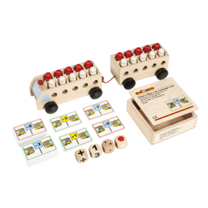 Counting bus with four-wheel trailer - mini