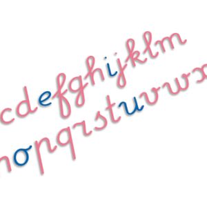Large Movable Alphabet: International Cursive