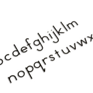 Small Movable Alphabet: International Print - Black