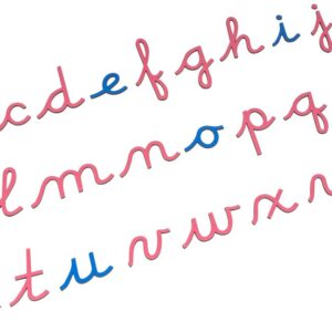 Wooden Movable Alphabet: US Cursive