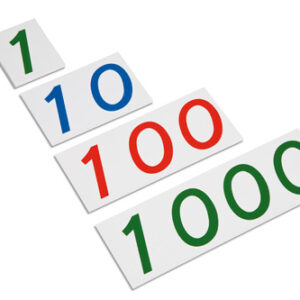 Plastic Number Cards - Large Number Cards, 1-1000