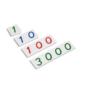 Plastic Number Cards - Small Number Cards, 1-3000