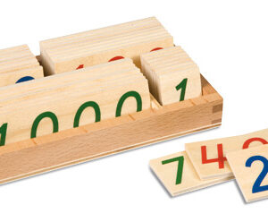 Wooden Number Cards: Small 1-9000