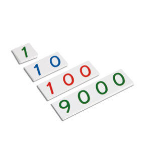 Plastic Number Cards - Small Number Cards, 1-9000
