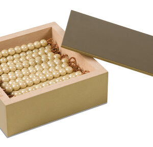 45 Golden Bars Of 10 In Box - Individual Beads Glass (pictured)