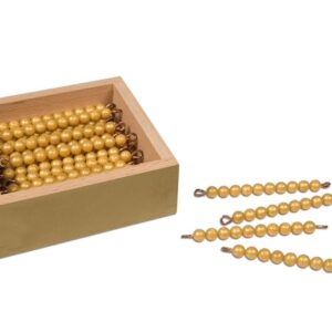 45 Golden Bars Of 10 In Box - Individual Beads Nylon