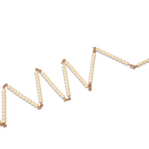 Golden Bead Chain Of 100: Individual Beads Glass