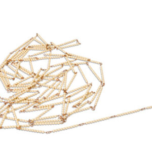 Golden Bead Chain Of 1000: Individual Beads Glass