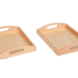 Wooden Tray Small: Set Of 2