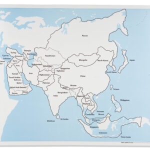 Asia Control Map: Labeled
