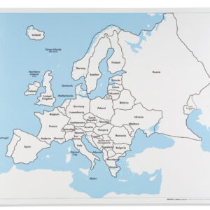 Europe Control Map: Labeled