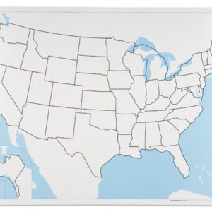 United States Control Map: Unlabeled