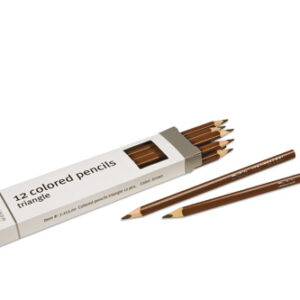 3-Sided Inset Pencils: Brown