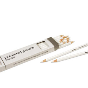 3-Sided Inset Pencils: White