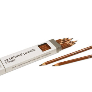 3-Sided Inset Pencils: Light Brown